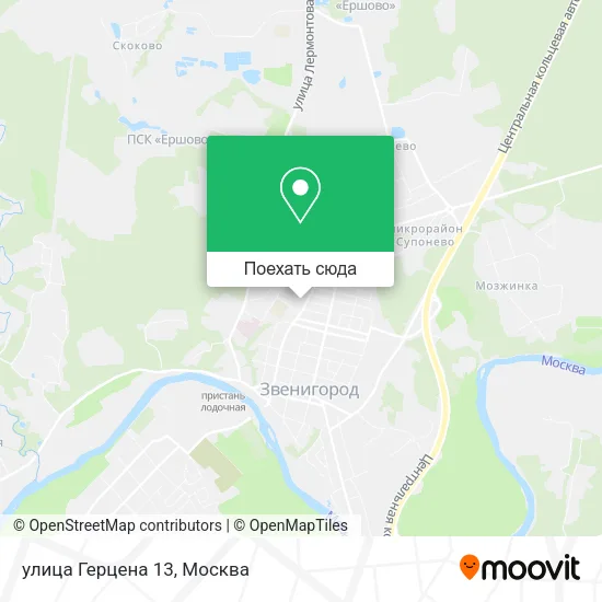 Карта улица Герцена 13