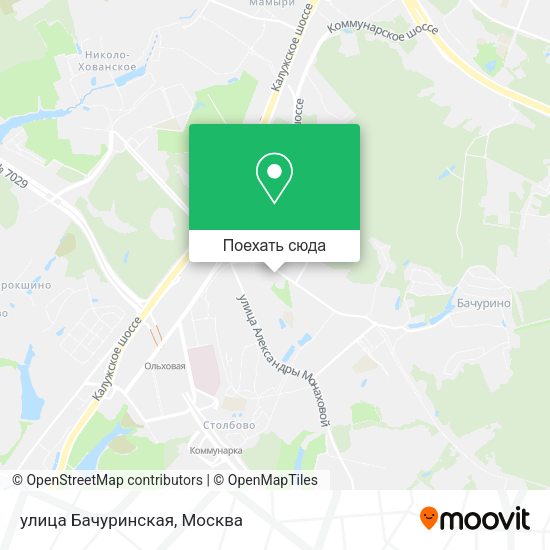 Карта улица Бачуринская
