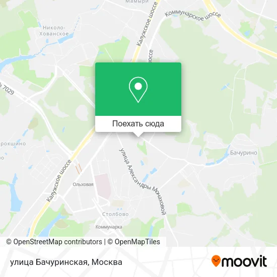 Карта улица Бачуринская