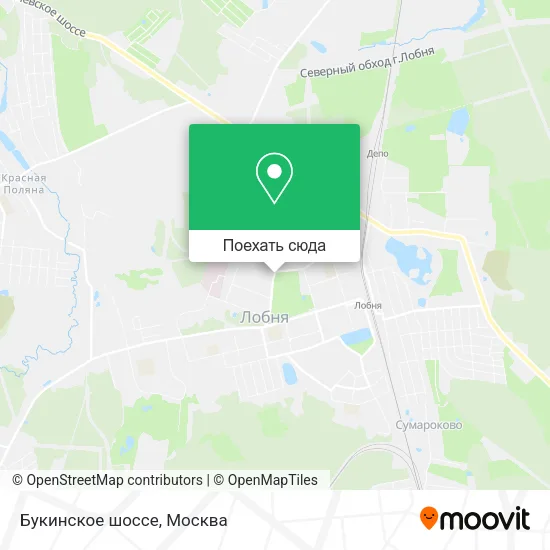 Карта Букинское шоссе