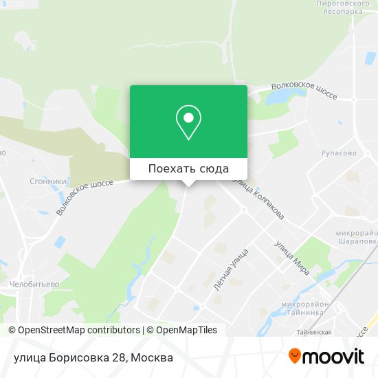Карта улица Борисовка 28
