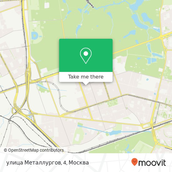 Карта улица Металлургов, 4