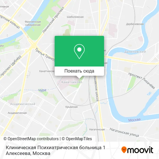 Карта Клиническая Психиатрическая больница 1 Алексеева