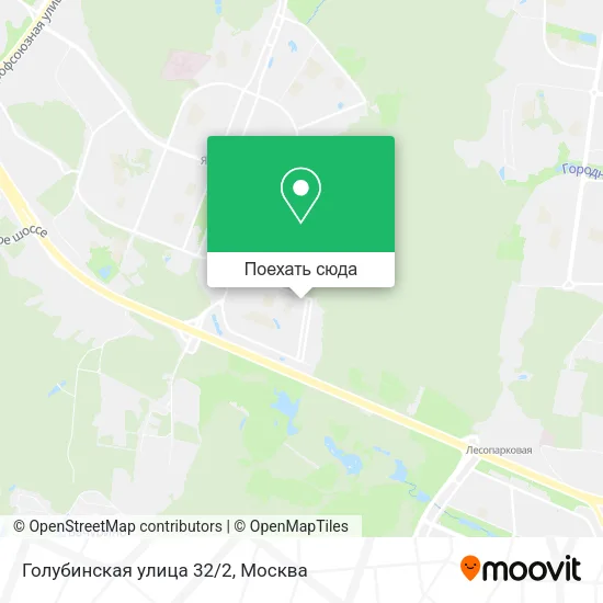 Карта Голубинская улица 32/2
