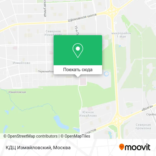 Карта КДЦ Измайловский