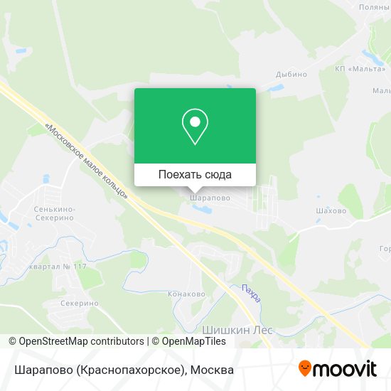 Карта Шарапово (Краснопахорское)