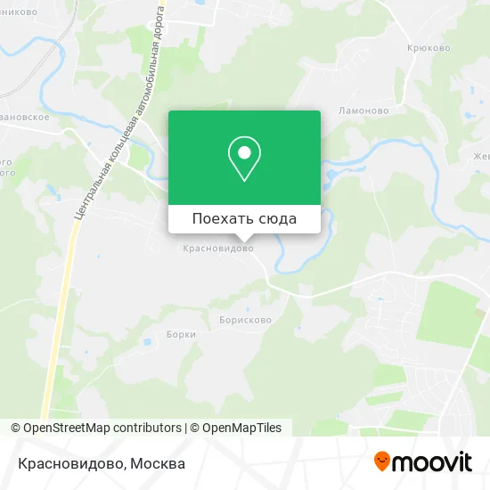 Карта Красновидово