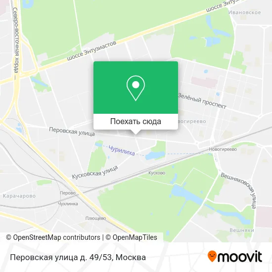Карта Перовская улица д. 49/53