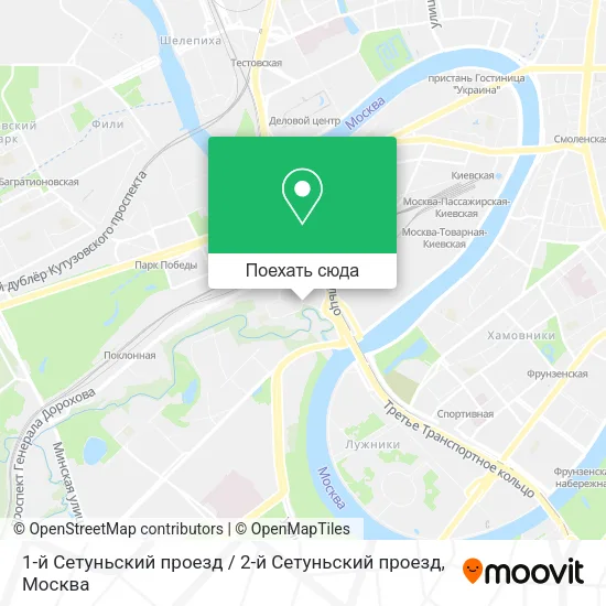 Карта 1-й Сетуньский проезд / 2-й Сетуньский проезд