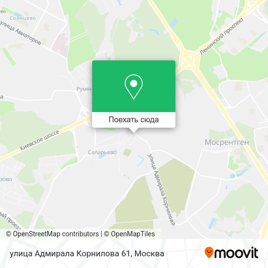 Карта улица Адмирала Корнилова 61