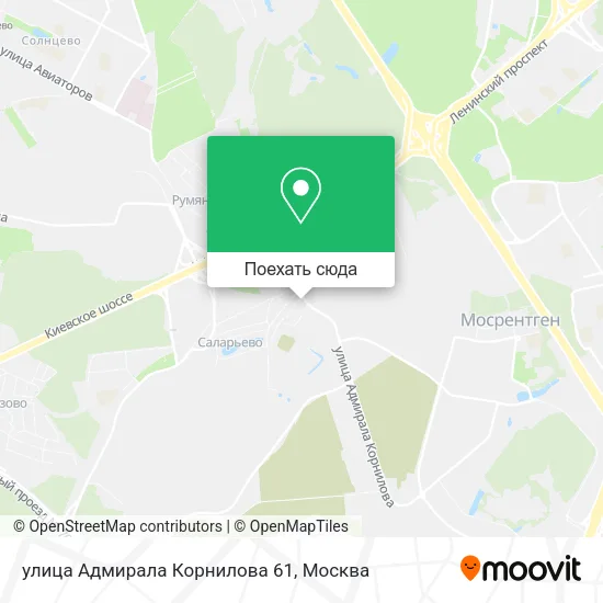 Карта улица Адмирала Корнилова 61