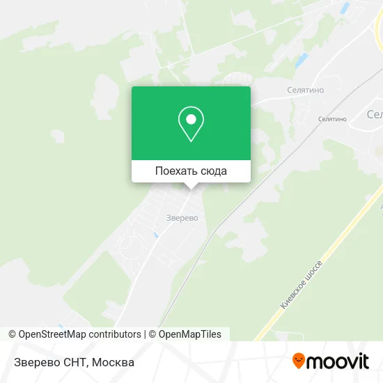 Карта Зверево СНТ