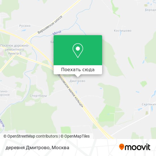Карта деревня Дмитрово