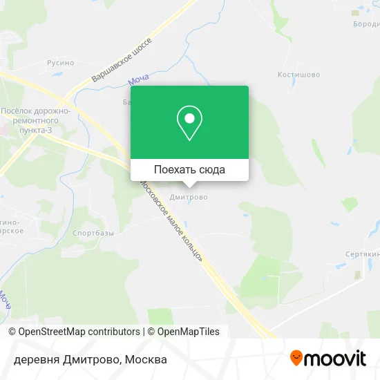 Карта деревня Дмитрово