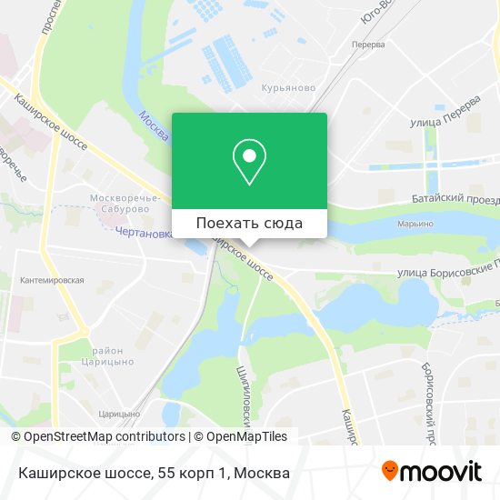 Карта Каширское шоссе, 55 корп 1