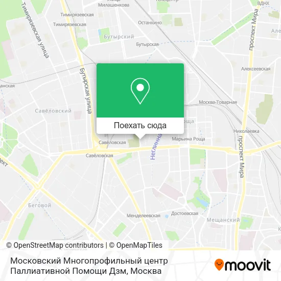 Карта Московский Многопрофильный центр Паллиативной Помощи Дзм