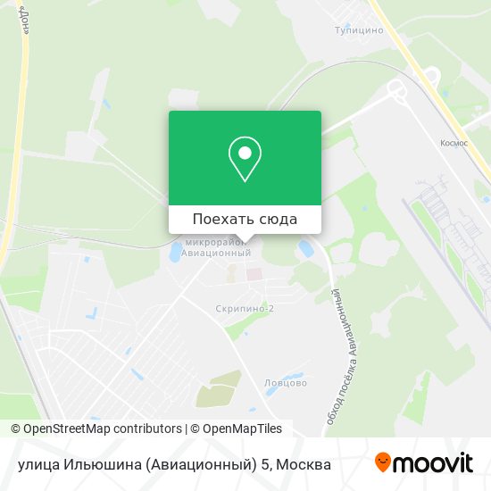 Карта улица Ильюшина (Авиационный) 5