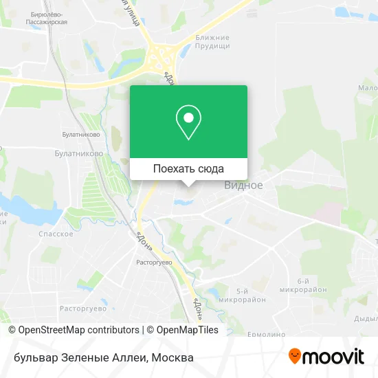 Карта бульвар Зеленые Аллеи