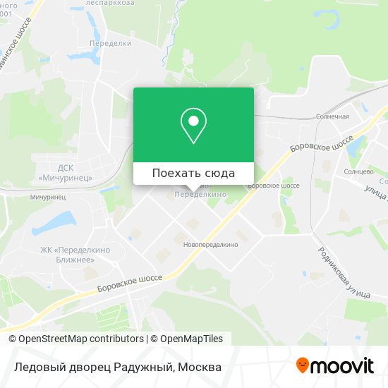 Карта Ледовый дворец Радужный