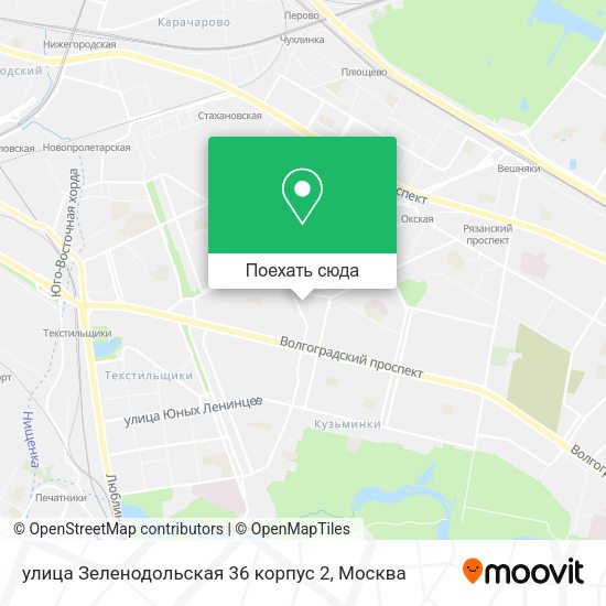 Карта улица Зеленодольская 36 корпус 2