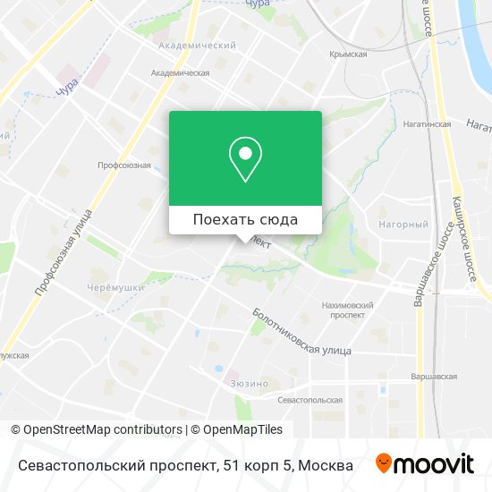 Карта Севастопольский проспект, 51 корп 5