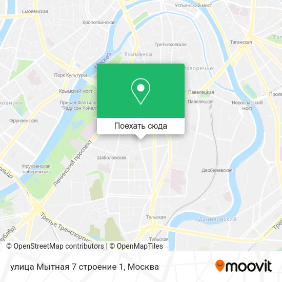 Карта улица Мытная 7 строение 1