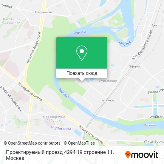 Карта Проектируемый проезд 4294 19 строение 11