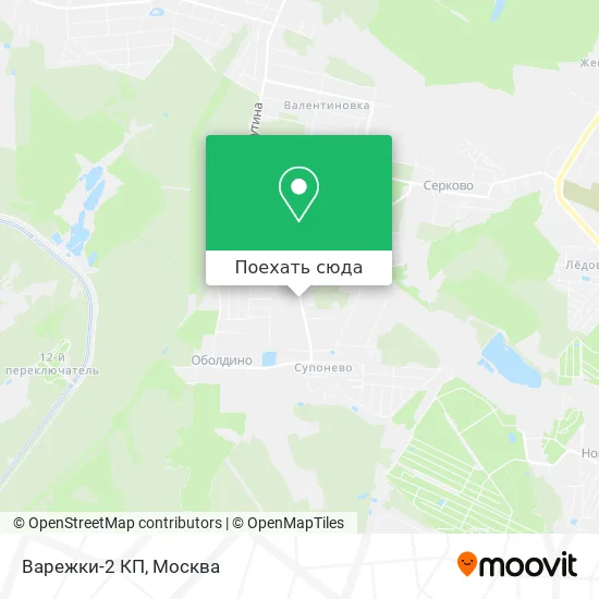 Карта Варежки-2 КП