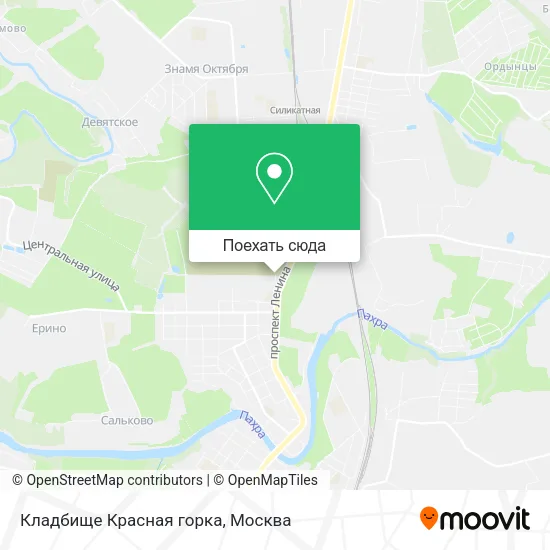 Карта Кладбище Красная горка