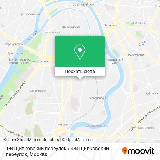 Карта 1-й Щипковский переулок / 4-й Щипковский переулок