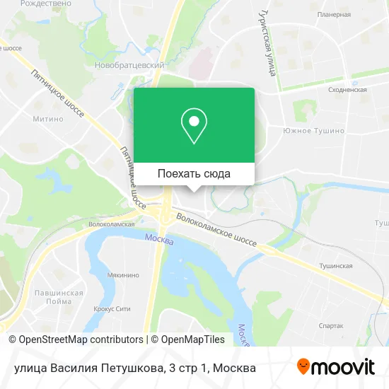 Карта улица Василия Петушкова, 3 стр 1