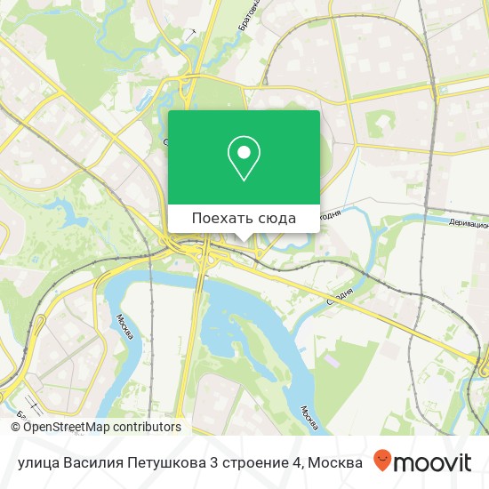 Карта улица Василия Петушкова 3 строение 4