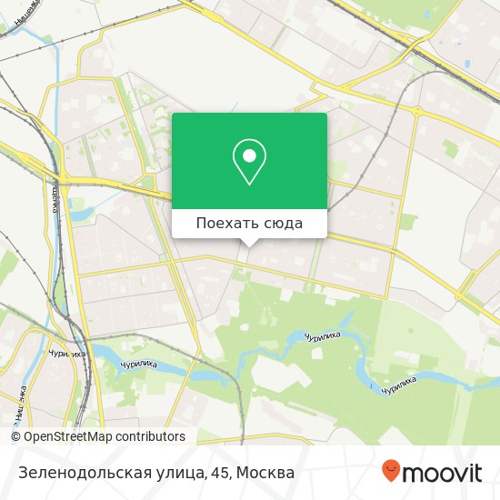 Карта Зеленодольская улица, 45