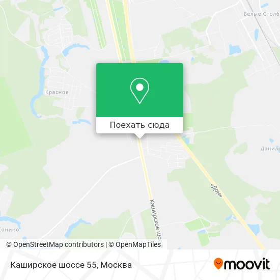 Карта Каширское шоссе 55