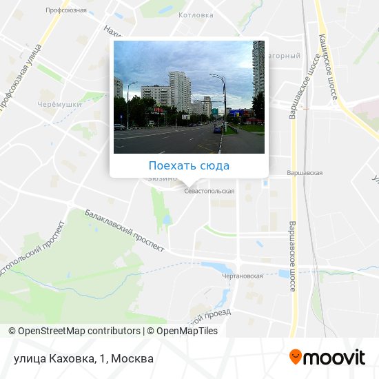 Карта улица Каховка, 1