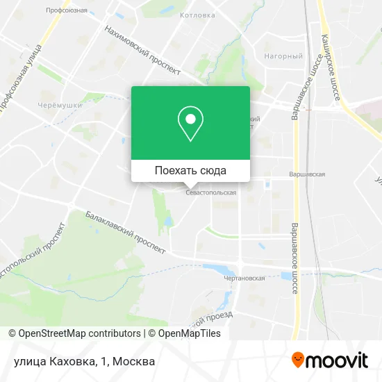 Карта улица Каховка, 1