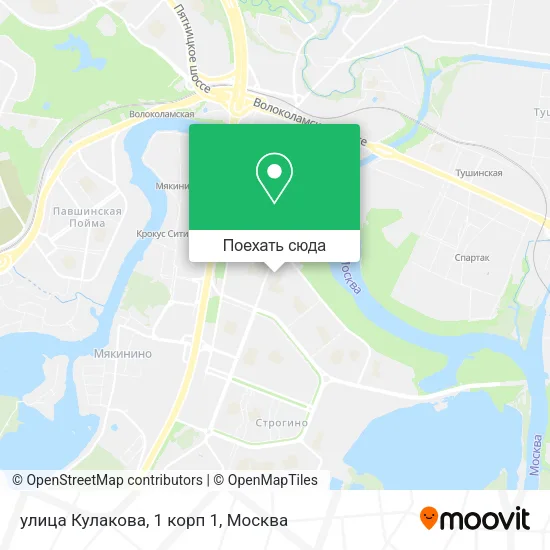 Карта улица Кулакова, 1 корп 1