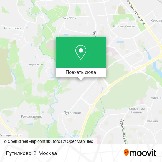 Карта Путилково, 2