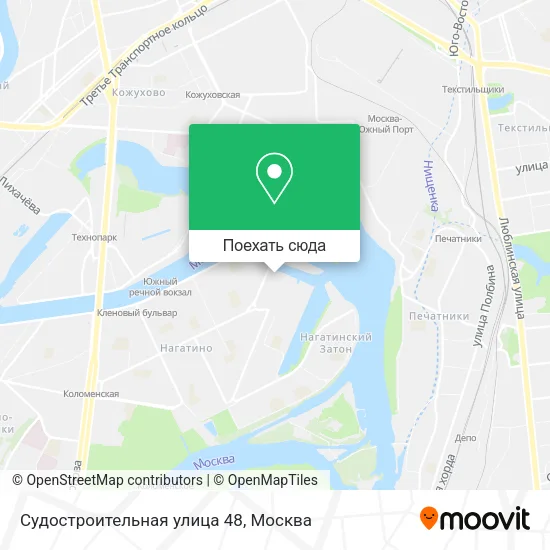 Карта Судостроительная улица 48