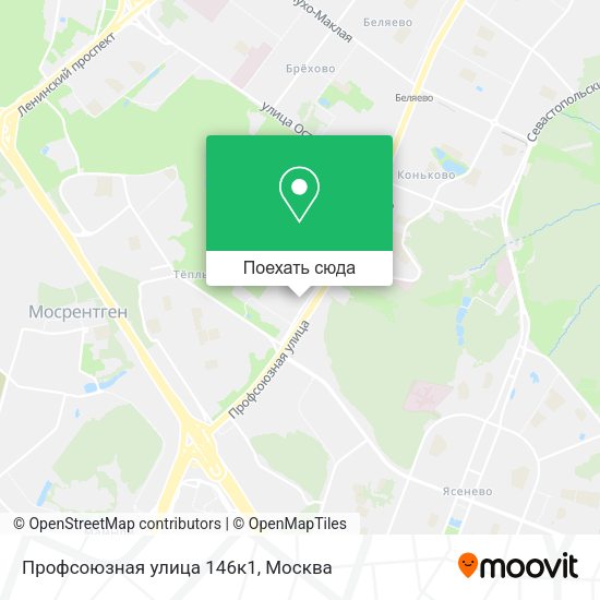 Карта Профсоюзная улица 146к1