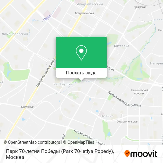 Карта Парк 70-летия Победы (Park 70-letiya Pobedy)