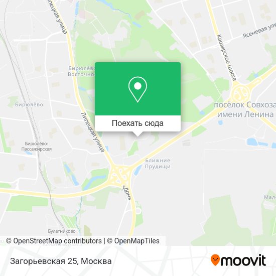 Карта Загорьевская 25