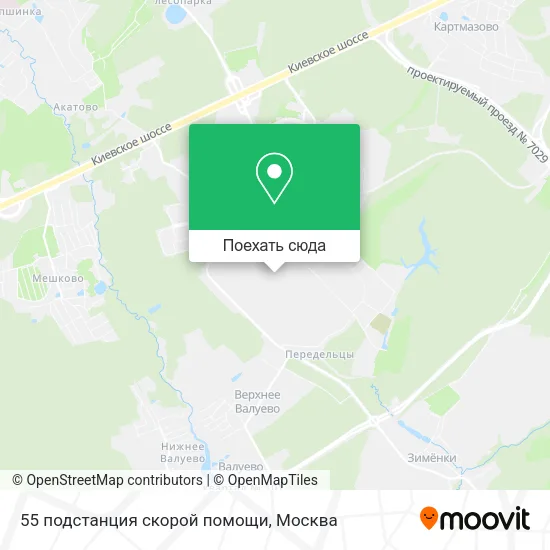Карта 55 подстанция скорой помощи