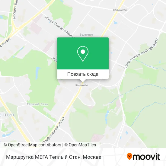 Карта Маршрутка МЕГА Теплый Стан