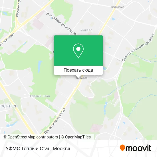Карта УФМС Теплый Стан