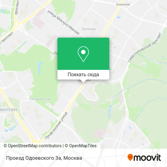 Карта Проезд Одоевского 3а