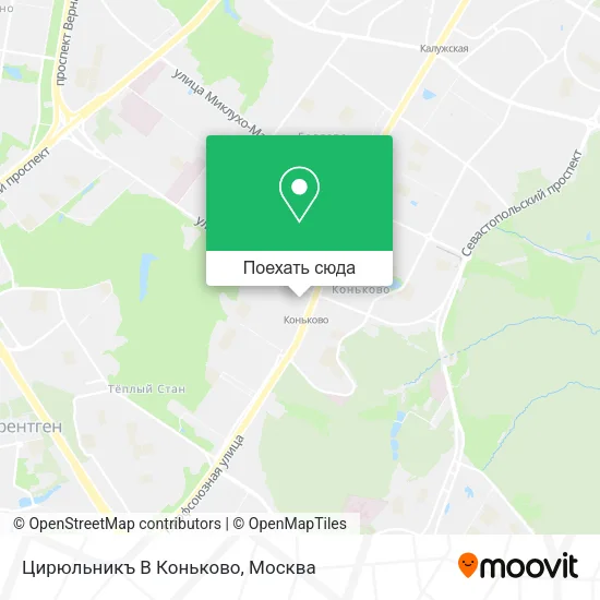 Карта Цирюльникъ В Коньково