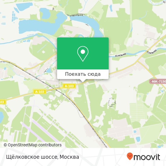 Карта Щёлковское шоссе