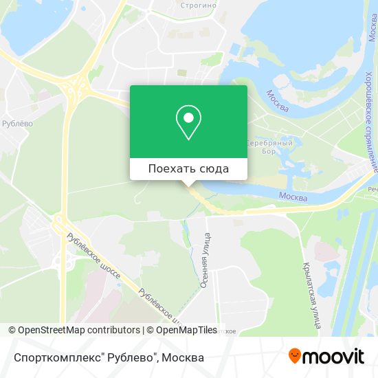 Карта Спорткомплекс" Рублево"