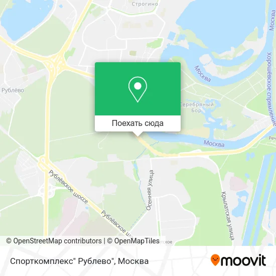 Карта Спорткомплекс" Рублево"